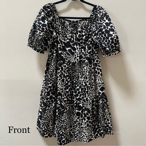 WHO WHAT WEAR X Target Black and White Patterned Dress